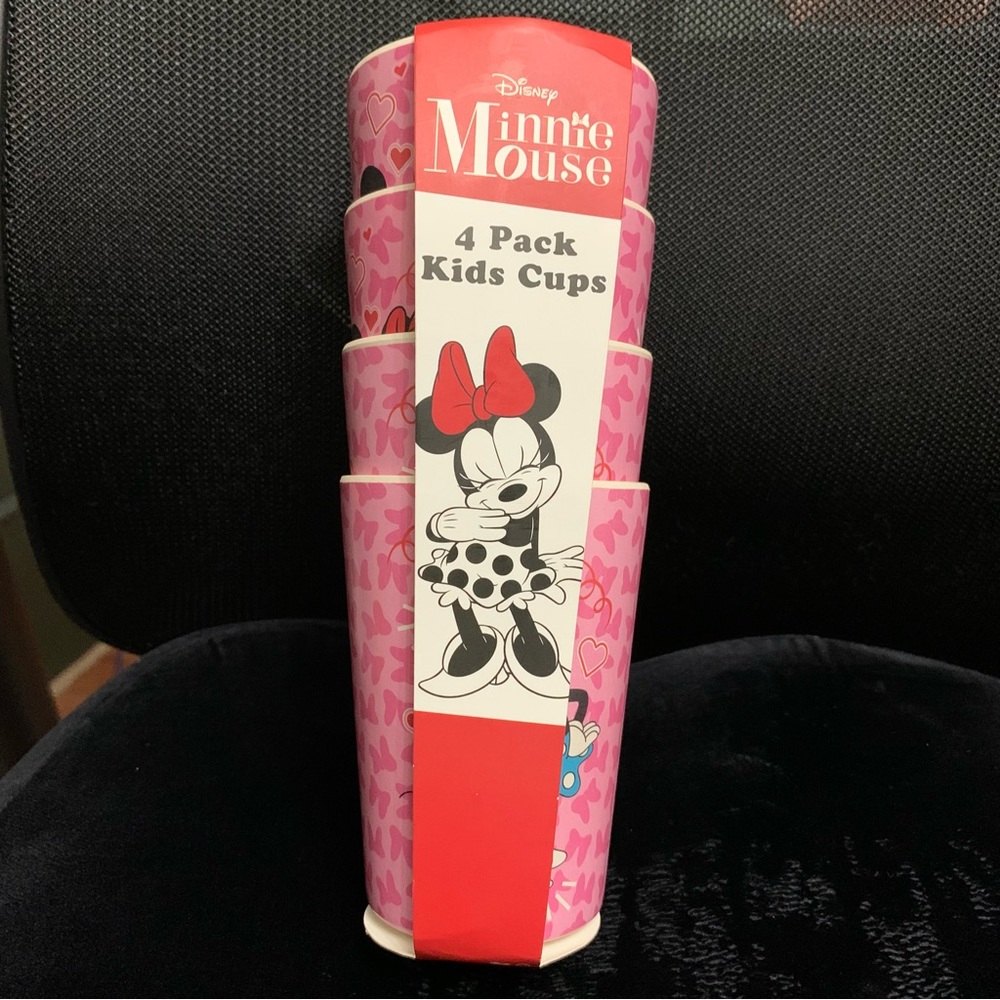 New Disney minnie mouse kids cups 4 packs - Picture 2 of 3